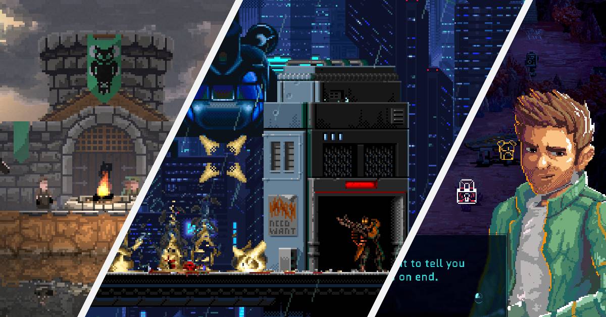three beautiful pixel art games