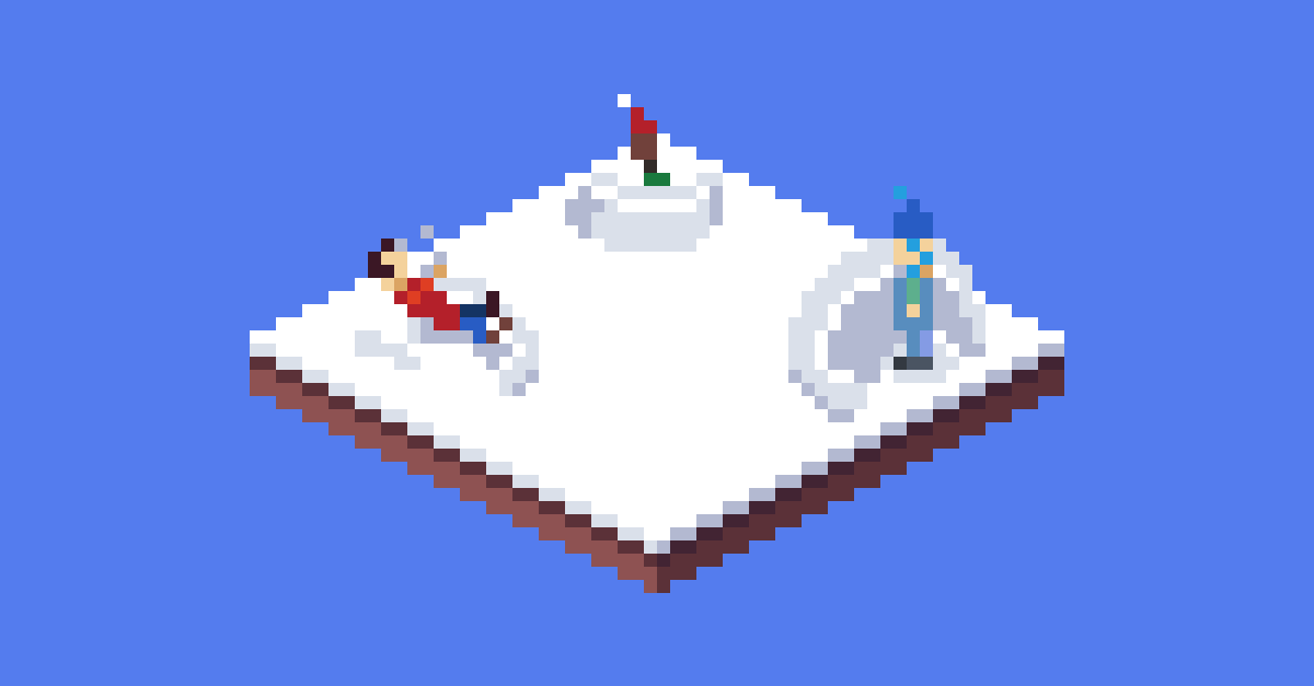 Pixel Art of 2020 Christmas Cube Collab