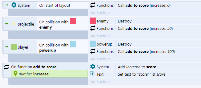 add to score function