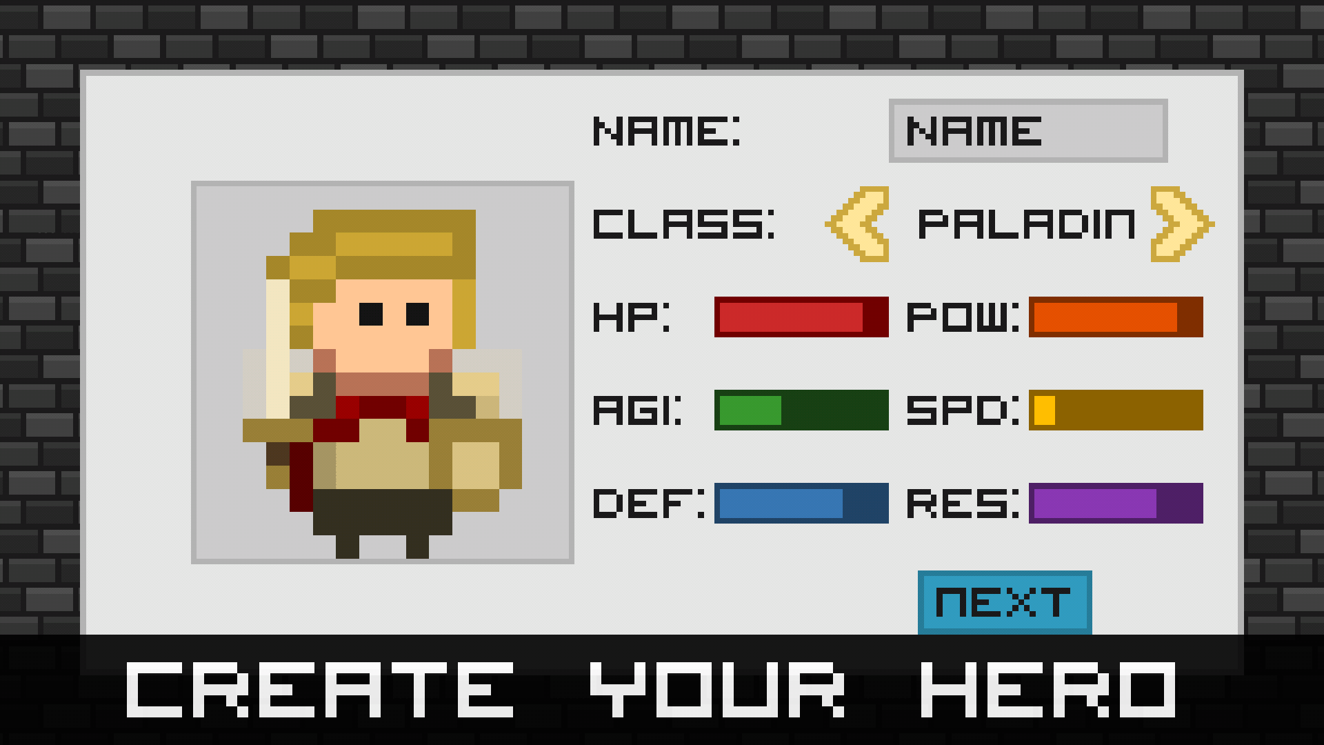 Pixelot Character creator screenshot