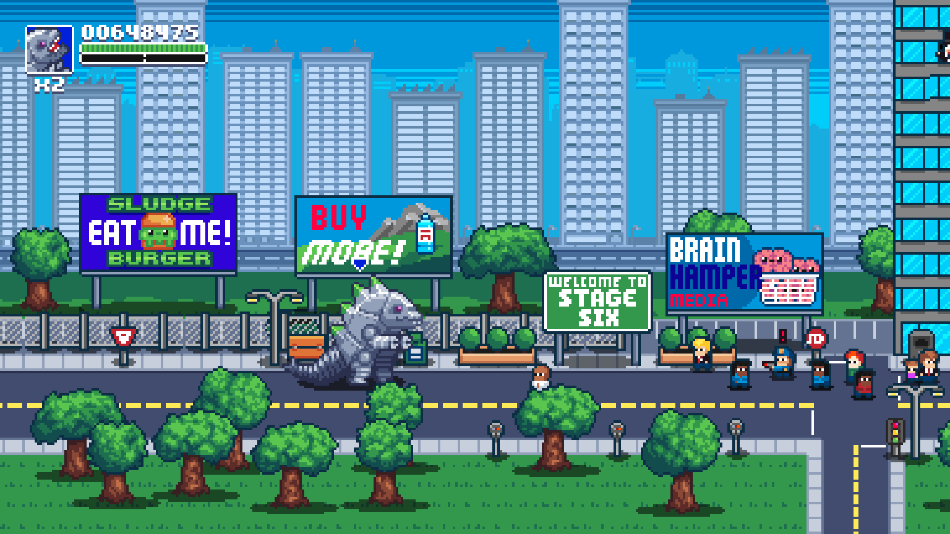 pixel art city