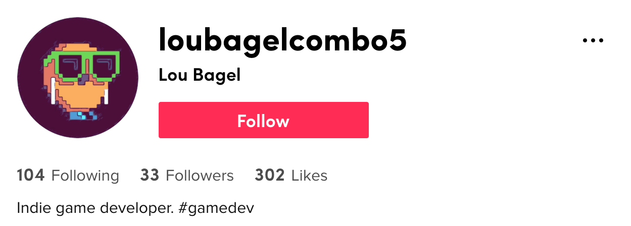 Lou Bagel on Tiktok