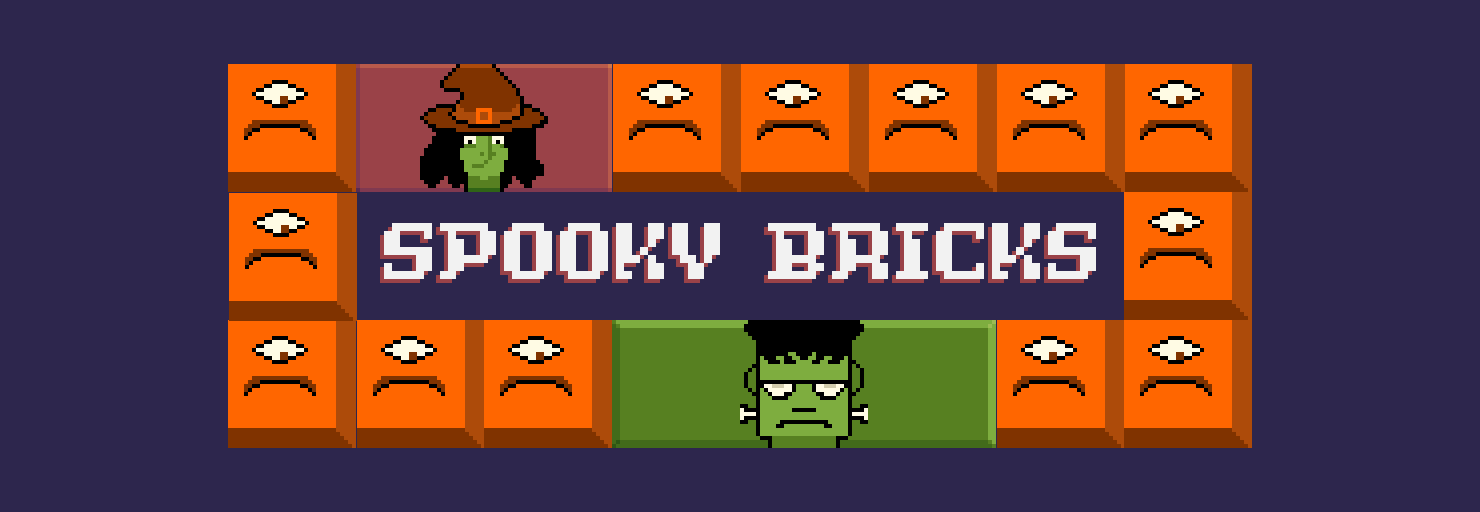 Spooky Bricks Banner