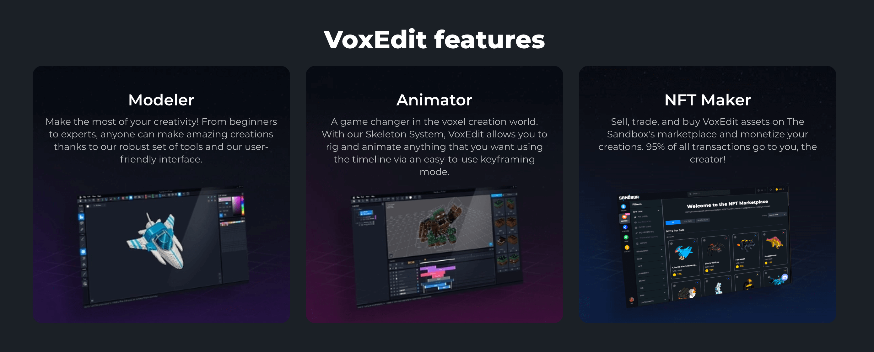 VoxEdit Features