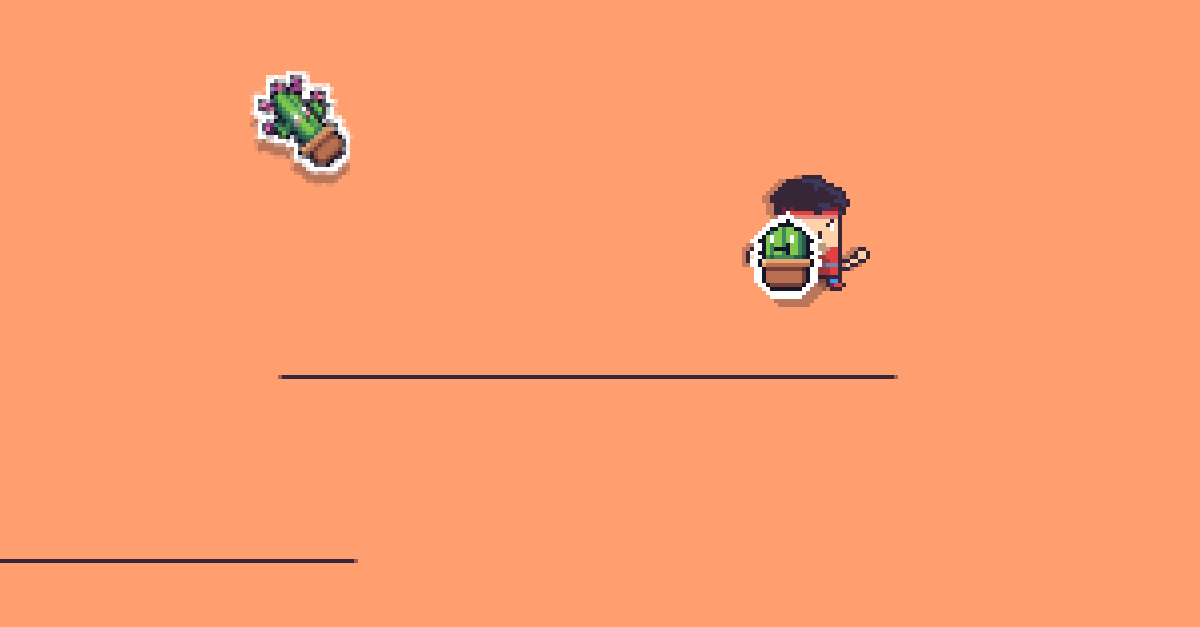 AceWays pixel art of karate guy and cacti couple