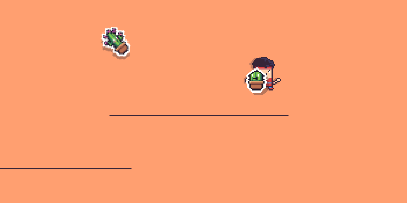 AceWays pixel art of karate guy and cacti couple
