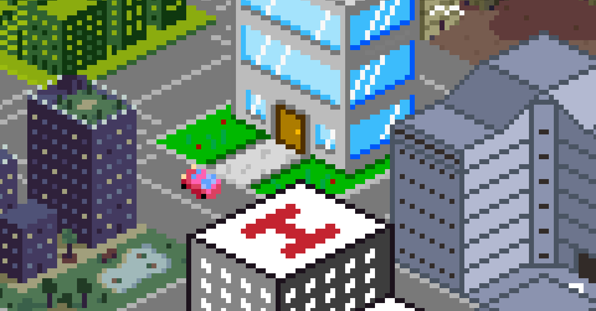 Isometric Pixel Art Car driving in Isometric city